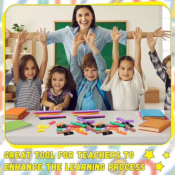 36 Sets Fraction Tiles Set for Math Classroom Fractions Manipulatives Math Learning Manipulatives for Home School Supplies