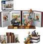 3 in 1 Music Themed Bookend Building Block Toy Set with LED Bricks, Creative Piano and Violin Building Bookstand Model, Home Décor Gift Ideas for Children and Adults (1520 pcs)