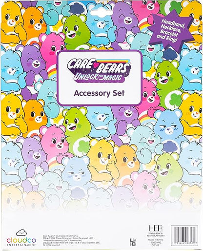 LUV HER Headbands for Girls - Kids Jewelry for Girls - Dress Up Set All in one Giftable Box - Headband - Play Jewelry Set - 4pc (Toddler Headband, Necklace, Dress Up Bracelet, Ring) Ages 3+