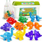 Bambibo Dinosaur Alphabet Learning Toys - 52pc in Storage Box | 26 Double Sided Dino Matching Toys | Preschool Dinosaur Letter Matching Toy for Toddlers 3-5