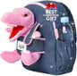 Pink Dinosaur Toys for Kids 5-7, Gifts for 5 Year Old Girls, 4 Year Old Girl Birthday Gift, Toddler Dinosaur Backpack