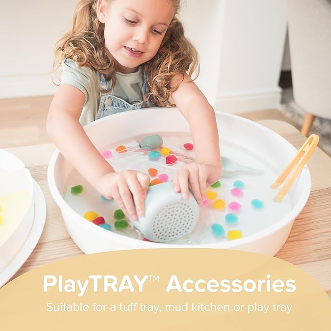 Inspire My Play - 3 x Nesting Bowls and Sieve - Perfect for Sensory PlayTray - Sensory Bin Accessories - Special Education Classroom Supplies - Montessori Education Toys - Natural