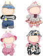 4 Pack—17 cm Doll Clothes for Cute Accessories for Fashion，Perfect for Play & Display, Dolls Clothing Girl Chic Style Set Elegant Dress Accessories(No Dolls and Shoes) (Set I)
