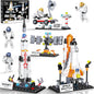 Basket Stuffers Toys for Kids Boys Girls, Interstellar Space Shuttle Toys for 6, 7, 8, 9, 10+ Year Old, Rocket Spaceship Building Toy with 4 Astronauts, Easter Hunt Party Favor Gifts, 415 PCS