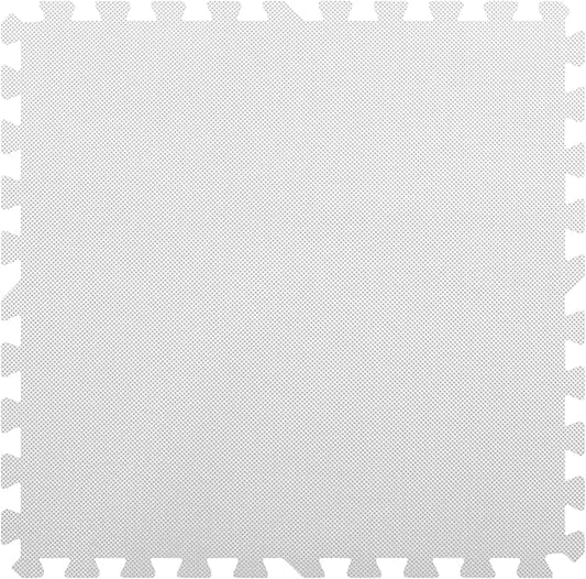 FlooringInc's 1/2" Soft Non-Toxic Baby Play Mat, Toddler Playmat, Colorful Puzzle PlayMat, Floor Mats for Kids & Babies, EVA Foam Interlocking Tiles for Nursery & Playroom | White, 78 Tiles, 312 Sq/Ft