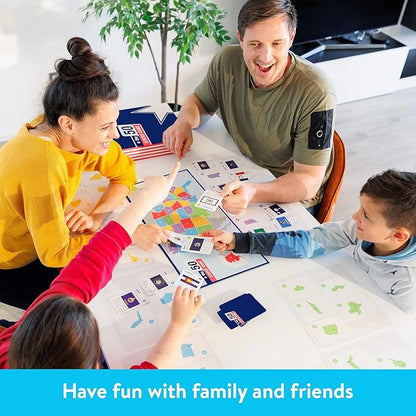 The 50 States Game - US Geography Board Game - Educational Game for Kids & Adults - Fun Learning for Teenage Boys & Girls