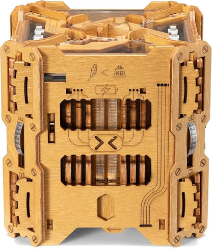 Tesla Box - Electronic Puzzle Box - Escape Room Game in a Box - Brain Teaser - 3D Wooden Puzzle for Adults - Money Puzzle Box for Cash Gift - Birthday GiftBox MoneyBox