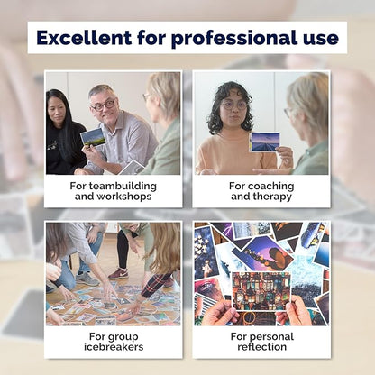 metaFox Coaching Picture Cards | Pathways of Life | 52 Postcards for Coaching and Therapy - Use as Icebreakers for Workshops and Team Building Activities