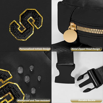 Gifts for Girls Teens Kids - Mini Belt Bag Crossbody Bag - Birthday Gifts for Daughter Sister Her,Teen Girl Essentials,Travel Essentials,Cute Teen Trendy Stuff - Black,S