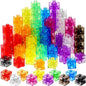 Jenaai 100 Pcs Linking Cubes Plastic Math Cubes Manipulative Counting Blocks STEM Snap Blocks Connecting and Counting for Early Math and Construction, Homeschool Preschool Supplies(Stylish)