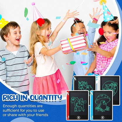 24 Pieces LCD Writing Tablet Mini Electronic Doodle Board 4.5 Inch Drawing Tablet Erasable Doodle Pad Reusable for Kids Birthday Favor