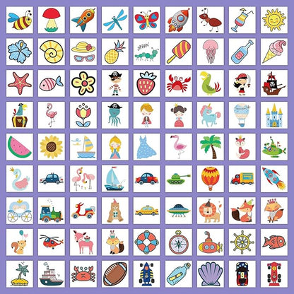 EMOME 204 Sheets Temporary Tattoos for Kids, Individually Wrapped Tattoos for Boys Girls Birthday Party Favors Supplies Goodie Bag Stuffers, Waterproof Kids Fake Tattoos Stickers