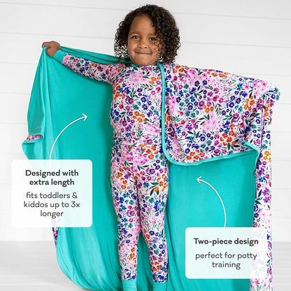 Little Sleepies Two-Piece Pajama Set for Boys & Girls, Soft Viscose from Bamboo Toddler Pajamas for Kids, Family Matching PJs