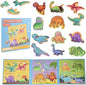 ASTARON 3D Magnetic Dinosaur Puzzle with 80 Puffy Stickers for Toddlers, Dino Magnets for Toddlers 1-3 Preschool Education Learning Travel Toys Car Plane Activities for Kids Road Trip Birthday Gifts