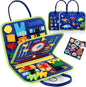 Guolely Busy Board Montessori Toy for 3-6 Year Old Toddlers - Educational Activity Developing Sensory Board for Fine Basic Dress Motor Skills - Travel Toys for Plane Car, Gift for Boys Girls