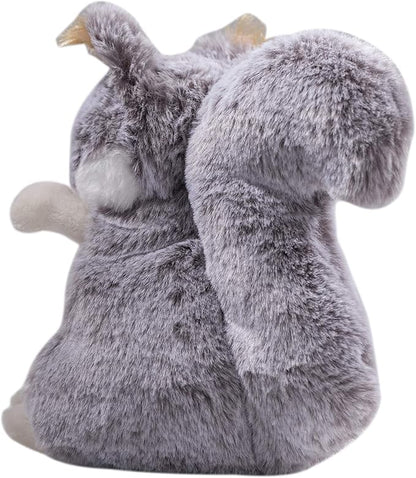 Dilly dudu Grey Squirrel Plush Toy Stuffed Animal 7-Inch
