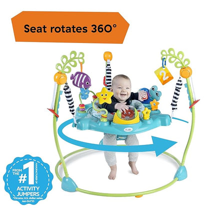 Baby Einstein Ocean Explorers Curiosity Cove 2-in-1 Educational Activity Jumper and Floor Toy, Max weight 25 lbs., Ages 6 Months+, Unisex