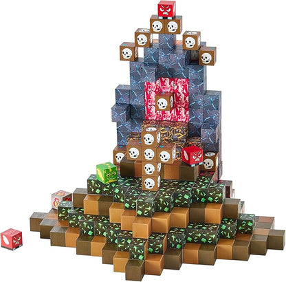 VEVOR Magnetic Blocks, 150 PCS Dark Castle Set, Magnetic Building Cubes for Kids, STEM Montessori Sensory Toys for Christmas Birthday Gift, Construction Stacking Toy for 3+ Years Old Boys & Girls