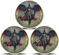 Archangel Michael Challenge Coin Religious Art Collectible with Inspirational Scripture Psalm 91:10 – 11 (Pack of 3)