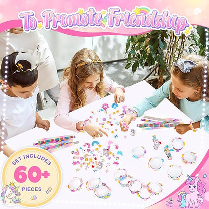 Eichhoo Friendship Bracelet Making Kit for Girls, 5-12 Year Old Girl Birthday Gifts, Arts and Crafts Kits for Kids, Girls Toys Age 5 6 7 8 9 10 Years Old, Kid Jewelry Making Kit with Charm (Unicorn)