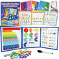 Magnetic Fraction Tiles & Circles Set with Dry Erase Board - Montessori Math Manipulatives Kit for Grade 1-5, Homeschool Classroom Fraction Puzzles and Games