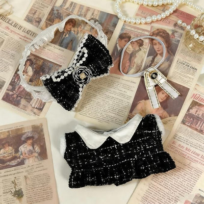 17cm Doll Clothes Set Luxurious Chic Fashion Ensemble with Stylish Accessories for Adorable 17cm Dolls Soft Fabric Dress-Up Sets with Playful Designs, Easy to Wear (Doll Not Included)