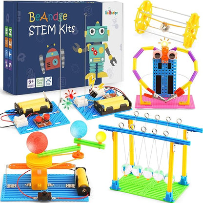 STEM Science Kits for Kids Age 8-12, Boys Activities Robot Building Kit 6-8 Girls Engineering Projects STEM Toys Learning Educational Science Game Experiment Gifts for 6 7 8 9 10 11 Year Old Activity