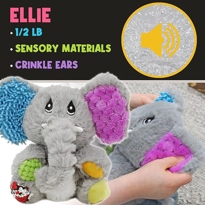 MEAVIA Sensory Plush Gift Set (Set of 3); Mini Friends, Octopus, Elephant, and Turtle Stuffed Toys