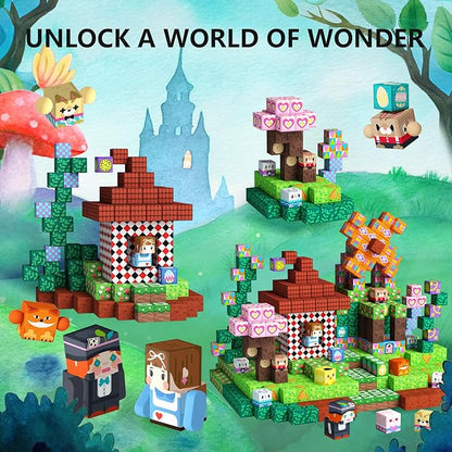 GobiDex 100PCS Magnetic Blocks Building Toys for 3+ Years Old Girls Boys, Game-Based Build MagWonder with Sensory Construction Set, Birthday Gifts for Kids（1inch）