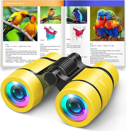 Toys for 3-7 Year Old Girl Boy: LET'S GO! Bird Watching Binoculars for Kids Ages 3 4 5 6 7 Year Old Girls Boys Outside Learning Toy for Kid Christmas Preschool Gift Toddler Binoculars Toy Stuffers