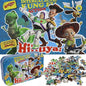 60 Pieces Puzzles for Kids Ages 4-8,Kids Puzzls in a Metal Box, Cute Toys Puzles,Children Boys Girls Learning Educational Puzzes Packed in Tin Box (0683)