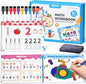 JoyCat Math Game Book - Preschool Learning Activity for Kids Ages 3-5, Number Tracing Workbooks, Math Learning Tools, Travel Cars Activities, Educational Gift Toys for Girls and Boys Ages 4-8