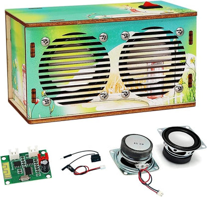DIY Bluetooth Speaker Kit, Stem Projects for Kids Ages 8-12, STEM Kits for Kids Ages 10-12-14-16, Gifts for 9 10 11 12 13 14 15 16 Year Old Boys Teens (Green)