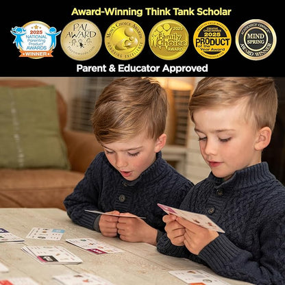 Think Tank Scholar 1600+ Words Ultimate Learn to Read Bundle (Award Winning) 620 Sight Words, 122 Phonics Rules w/Prefixes, Suffixes, 36 Games, 36 Tips, 2 Alphabet Dice, Pre-K, K, 1st, 2nd, 3rd