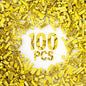 100 Piece Yellow Bricks Bulk, 12 Size Classic Building Blocks, Compatible With Lego Parts and Pieces