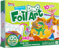 Klever Kits Foil Art Kit for Kids - Arts & Crafts Supplies, Mess Free Coloring, Dinosaur Foil Foam Stickers, Creative Travel Toys, Birthday Gifts for Boys & Girls Ages 4 and Up