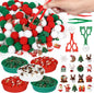 209 Pcs Christmas Sensory Bin Items Christmas Resin Counting Sorting Sensory Bin Filler Fine Motor Santa Claus Reindeer Snowflake Gjft Box Wreath Counts for Xmas Counting Decor