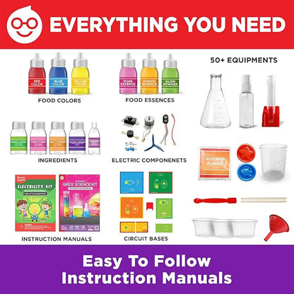 Doctor Jupiter Girls’ Science Gift Set for Ages 8+ | Ultimate Science Kit & Electricity Kit | Birthday Gift Ideas for 8-9-10-11-12-13-14 Year Old Girls | STEM Learning & Education Toys