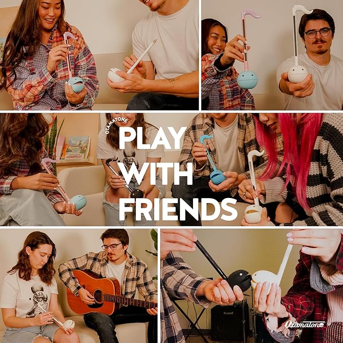 Otamatone Japanese Electronic Musical Instrument Portable Music Synthesizer from Japan by Maywa Denki Studio Award Winning, Educational Fun Gift for Children, Teens & Adults - Chocolate