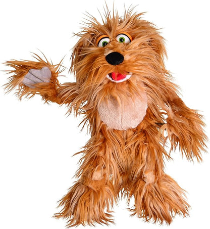 Living Puppets 20-Inch Plush Big Puppy Dog Hand Puppet - Fine European Design, Ultra-Soft and Cuddly, Promotes Child Development, Safety Certified, Teacher-Recommended for Boys and Girls