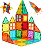 FNJO Magnetic Tiles, Magnet Building Set,60 PCS Building Blocks Set STEM Preschool Montessori Toy for Kids Boys Girls