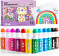Jar Melo Washable Dot Markers for Toddlers 1-3, 12 Colors Dot Paints with 108 PDF & 20 Physical Activity Papers, Non-Toxic Bingo Daubers for Toddlers 2-4, Kids Arts and Crafts Supplies
