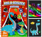 homicozy Art & Craft Activity for Kids - Foil Fun Dinosaurs & Scratch Art Book 2-in-1, No Mess Art Crafts for boys,DIY Creative Activity Kit,Gifts for Boys and Girls Ages 4, 5, 6, 7, 8, 9, Travel Toys