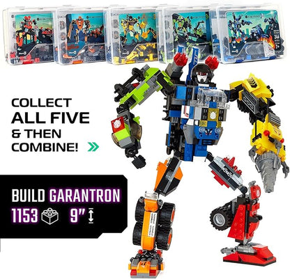 JITTERYGIT Robot Building Toy Gift for Boys, Perfect STEM Gift for Builders Ages 6, 7, 8, 9, and 10 Year Olds, Blue SnabGlider (246 Pcs) Robotryx