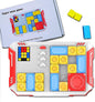 Super Slide Puzzle: Over 500 High-Level IQ Challenges, Exciting Educational Brain Teaser for Kids & Teens, Quality-Made, Great Travel & Gift Option (White/Red)