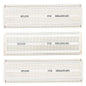 3pcs 6.8"x2.05" Breadboard Solderable Prototype PCB Board Kit for Electronics Projects Compatible for DIY Soldering Circuits Projects Prototype Board,White