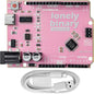 Sakura Pink UNO R3 Silver Edition Type-C Lead-Free ATmega328P Development Board – Compatible with Arduino IDE, for DIY & STEM Projects (1-Pack Sakura Pink)