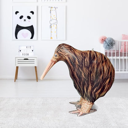 Jet Creations 18" L Inflatable Kiwi Bird – Realistic Brown Wildlife Animal Figure, New Zealand Flightless Bird Toy for Kids, Party Decorations, Pool Float, Home & Yard Décor, Educational Gift