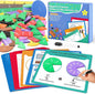 Magnetic Fraction Tiles & Fraction Circles Set-Fraction Manipulatives, Math Manipulatives 4th Grade, Classroom Must Haves Teaching Tools-Fraction Games & Algebra Tiles & Fraction Strips for Kids