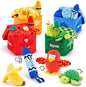 JoyCat Baby Toys 6-12 12-18 Months, Montessori Sensory Toys for 1 Year Old, 12 PCS Pushies with 4 Color Sorting Boxes, Animals Fruit Crinkle Crayon - Whats Inside Boy Girl